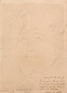 幻想的な頭 作： William Blake